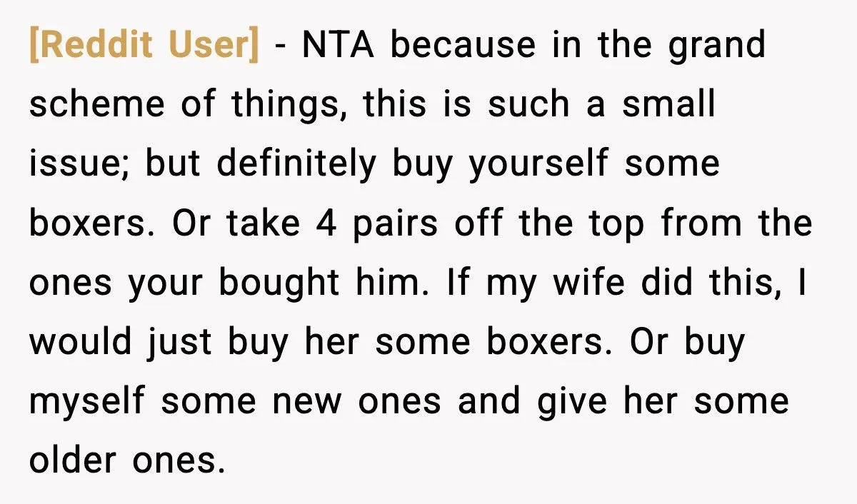 Man Calls Out Wife For Stealing His Underwear While She’s Eight Months Pregnant