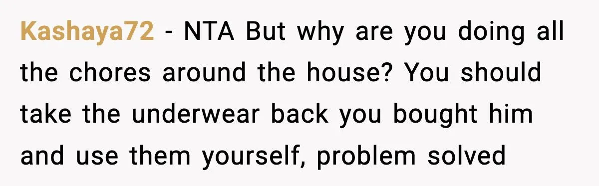 Man Calls Out Wife For Stealing His Underwear While She’s Eight Months Pregnant