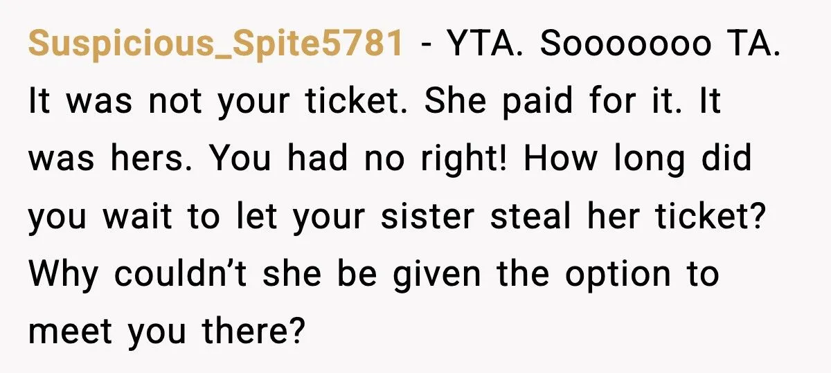 Woman Gives Her Sister Friend’s Taylor Swift Ticket And Leaves Without Her