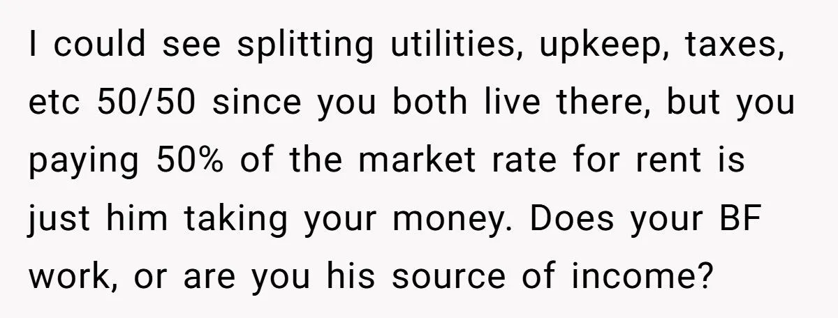 Greedy Boyfriend Shames Girlfriend for Pay Raise, Demands More Rent in His Paid-Off Flat shorter, catchier title