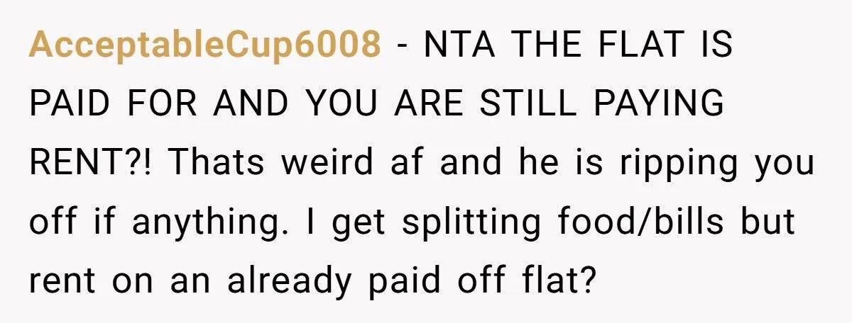 Greedy Boyfriend Shames Girlfriend for Pay Raise, Demands More Rent in His Paid-Off Flat shorter, catchier title