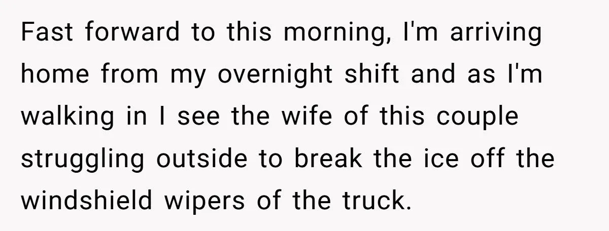 Tried to Do a Good Deed, Got Cussed Out. Next Day? Karma Froze Their Wipers