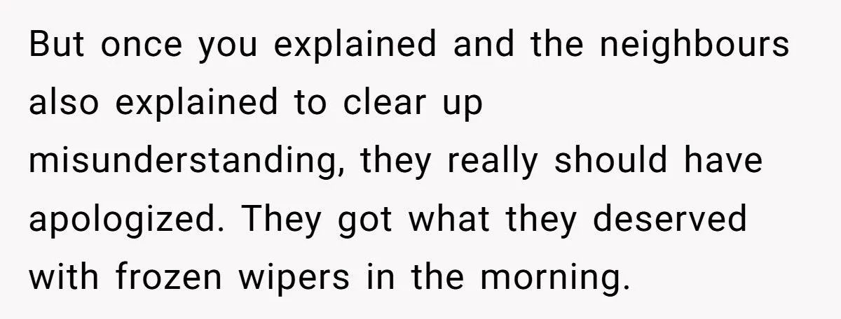 Tried to Do a Good Deed, Got Cussed Out. Next Day? Karma Froze Their Wipers