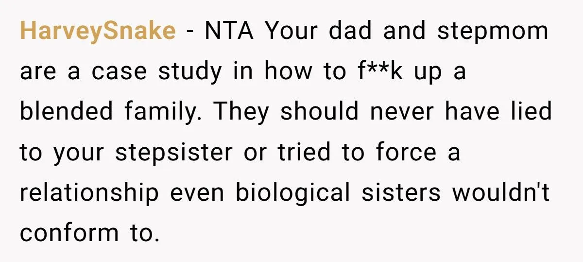 She Refused to Make “Sisterhood Vows” to Her Stepsister – Now Everyone’s Calling Her Heartless