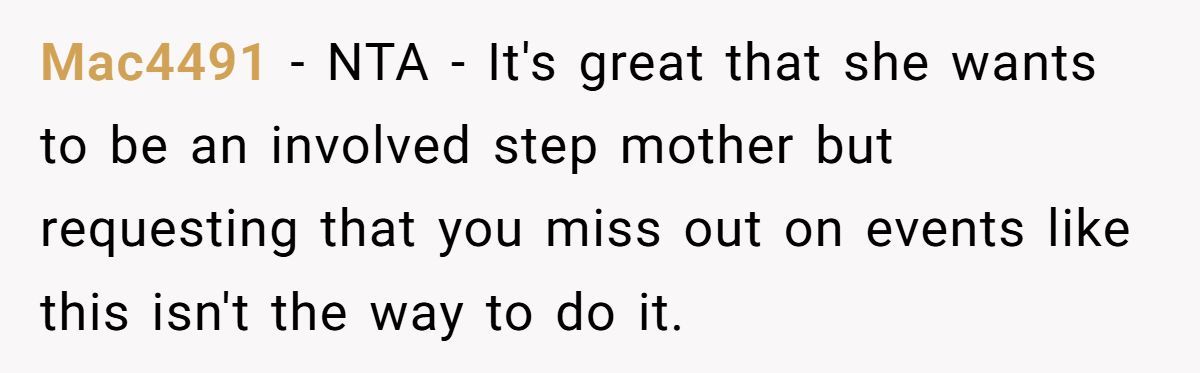 A Stepmom Tried to Push Their Biological Parent Aside During Kids’ Activities Generated by Aubtu.biz