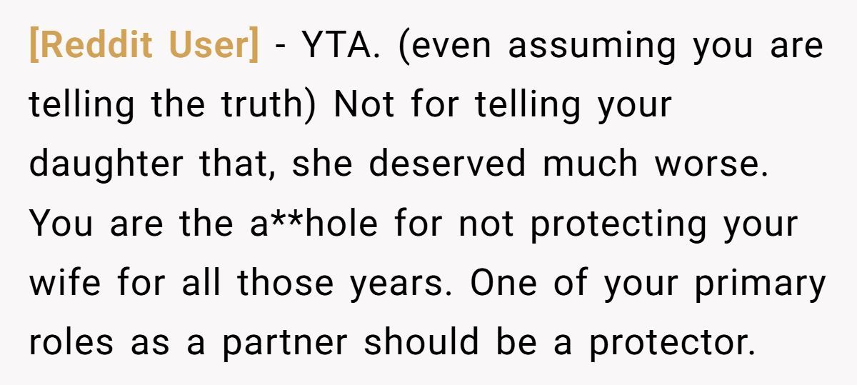 Husband Shocks Family After Revealing His Daughter Traumatizes His Wife Generated by Aubtu.biz