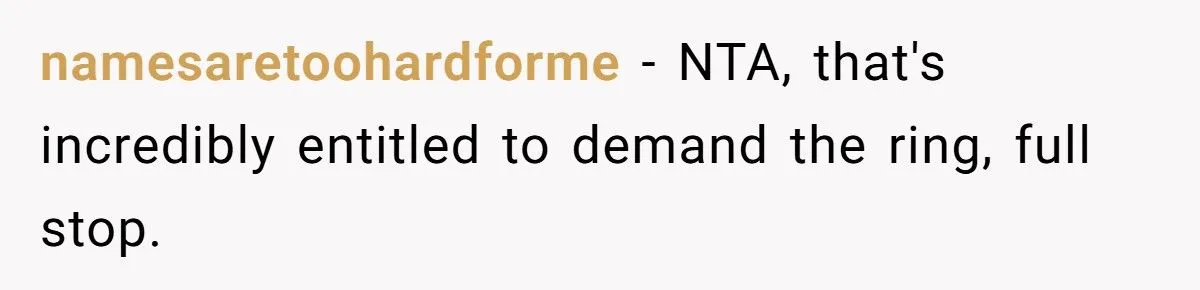 Heirloom Havoc: Was Refusing To Hand Over a Treasured Ring To Daughter-In-Law Justified Or Harsh?