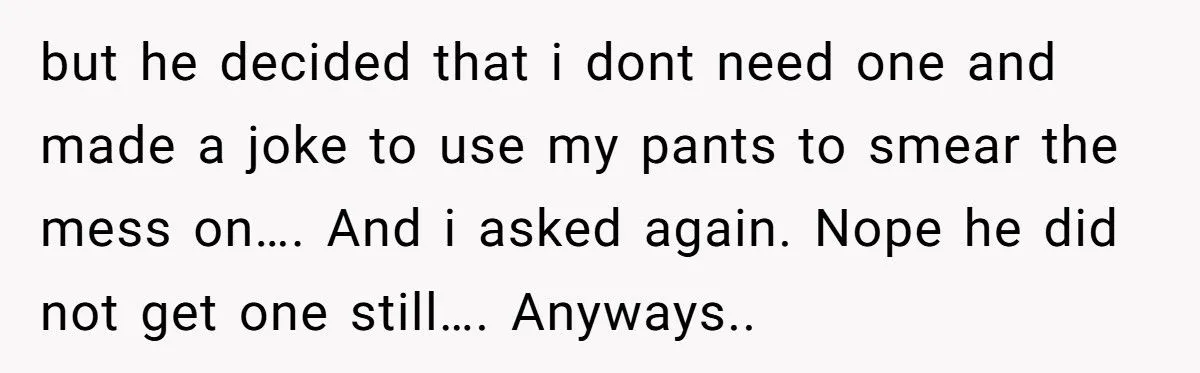 Her Husband Refused to Grab a Napkin While She Struggled With Their Baby - Now She’s Questioning Everything