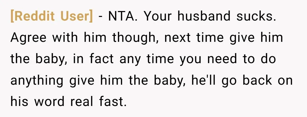 Her Husband Refused to Grab a Napkin While She Struggled With Their Baby - Now She’s Questioning Everything