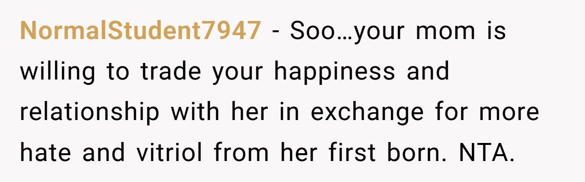 Groom Blocks Mom From Using Wedding to Force Reunion With Hateful Sister Generated by Aubtu.biz