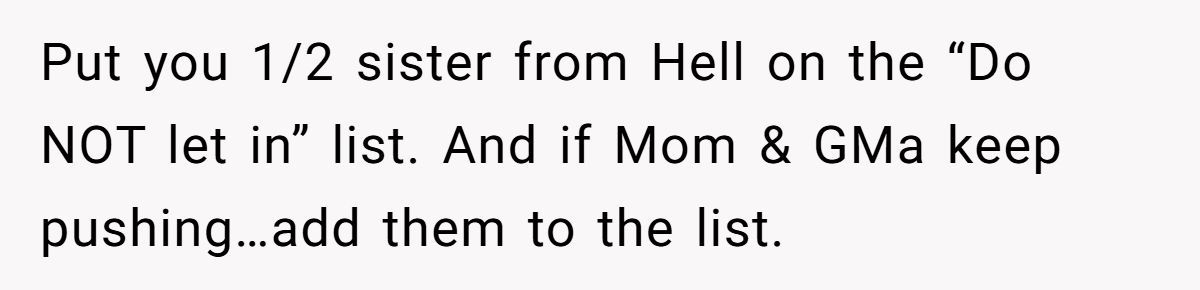 Groom Blocks Mom From Using Wedding to Force Reunion With Hateful Sister Generated by Aubtu.biz