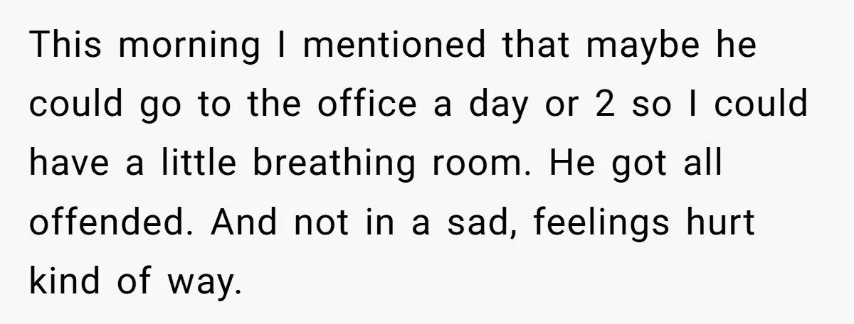 Stay-at-Home Mom Begs Husband to Go to the Office - Is She Wrong? Generated by Aubtu.biz