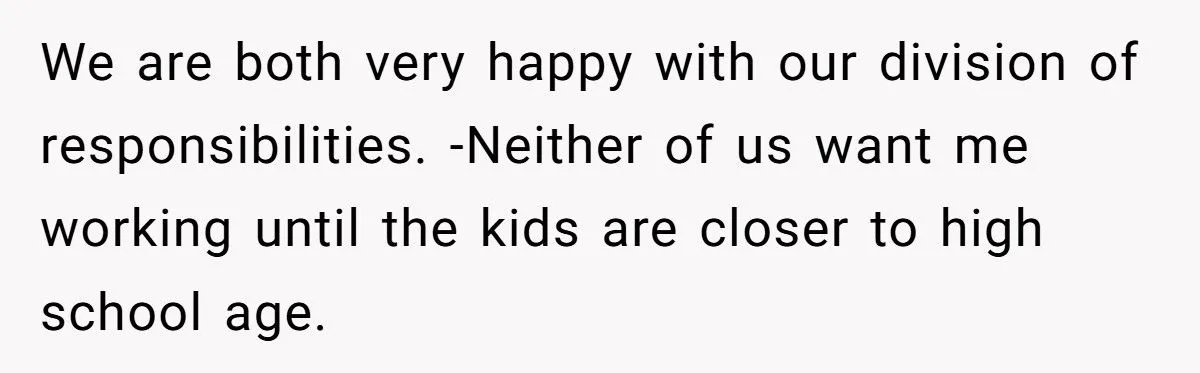 Stay-at-Home Mom Begs Husband to Go to the Office - Is She Wrong? Generated by Aubtu.biz
