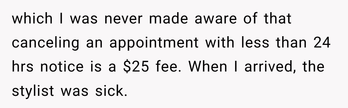 This Woman Refused to Pay a $25 Fee After Her Sick Hairstylist Coughed on Her Generated by Aubtu.biz