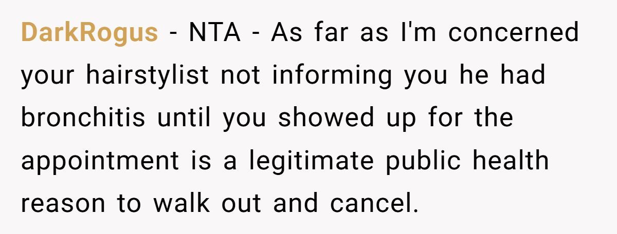 This Woman Refused to Pay a $25 Fee After Her Sick Hairstylist Coughed on Her Generated by Aubtu.biz