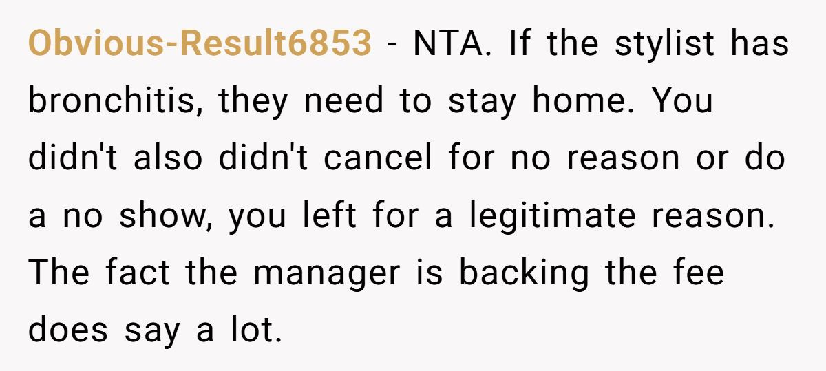 This Woman Refused to Pay a $25 Fee After Her Sick Hairstylist Coughed on Her Generated by Aubtu.biz