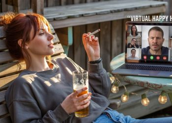 When A Virtual Happy Hour Turns Into A Smoking Hot Debate