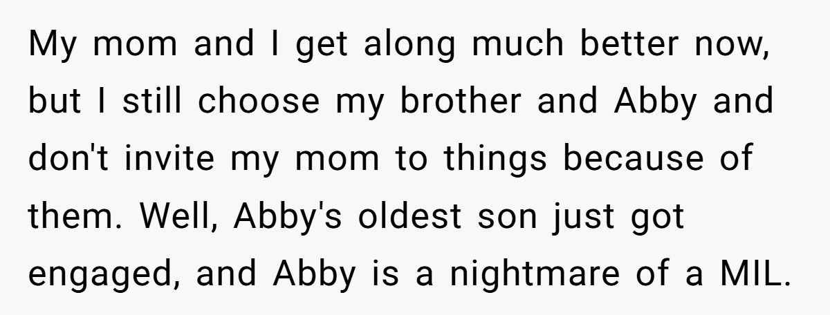 Family Feud: Redditor Calls Out SIL’s Hypocrisy Over Mom’s Invite Generated by Aubtu.biz