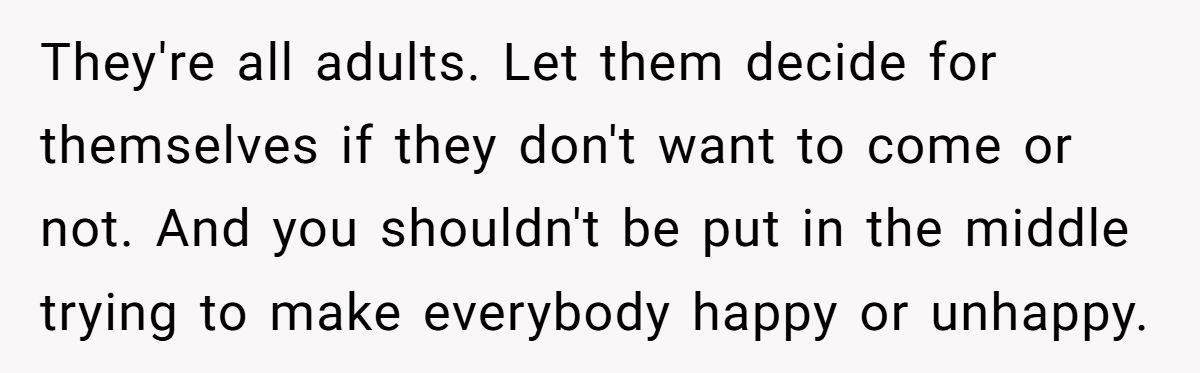 Family Feud: Redditor Calls Out SIL’s Hypocrisy Over Mom’s Invite Generated by Aubtu.biz