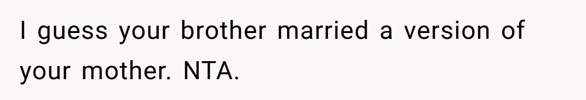 Family Feud: Redditor Calls Out SIL’s Hypocrisy Over Mom’s Invite Generated by Aubtu.biz