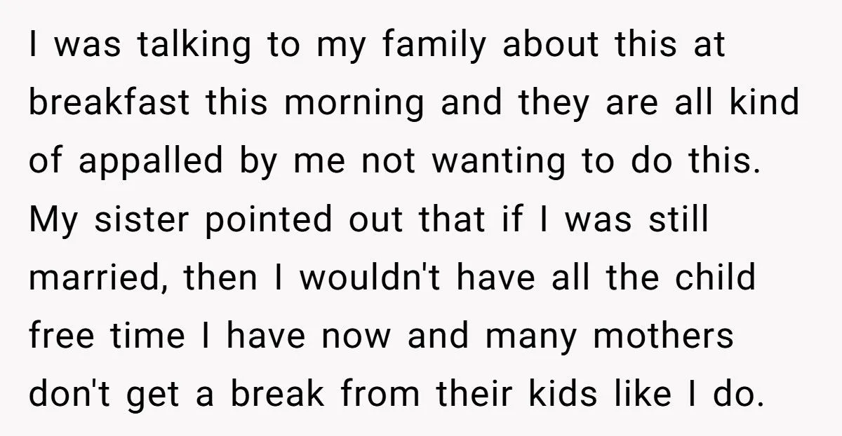 A Mother Keeps Her Weekends Child-Free, Leaving Her Kids’ Wishes Ignored and Family Appalled Generated by Aubtu.biz