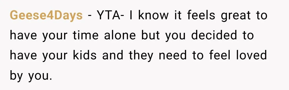 A Mother Keeps Her Weekends Child-Free, Leaving Her Kids’ Wishes Ignored and Family Appalled Generated by Aubtu.biz