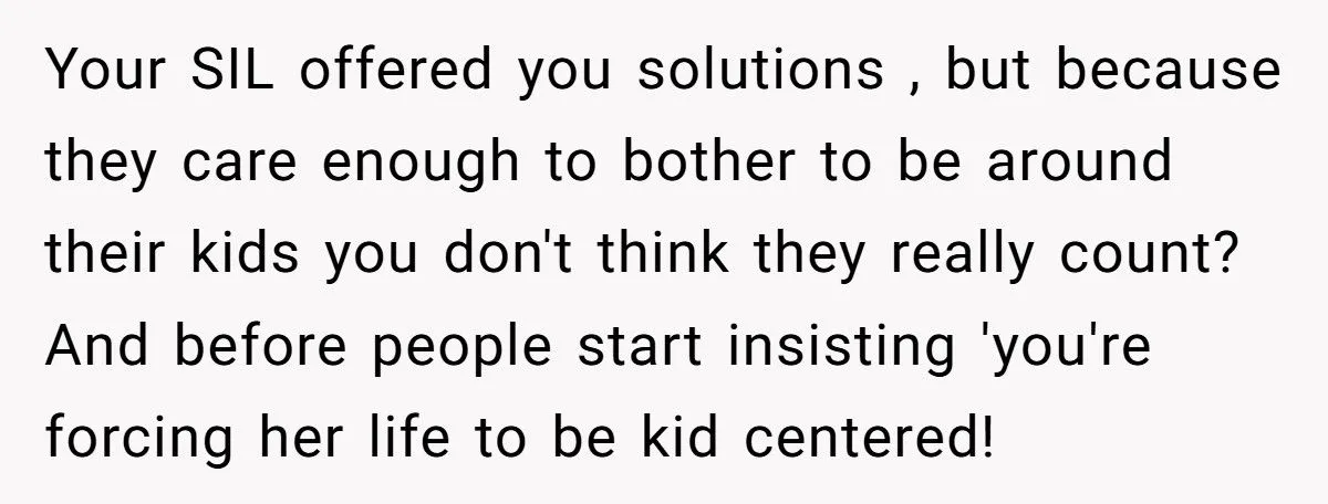 A Mother Keeps Her Weekends Child-Free, Leaving Her Kids’ Wishes Ignored and Family Appalled Generated by Aubtu.biz