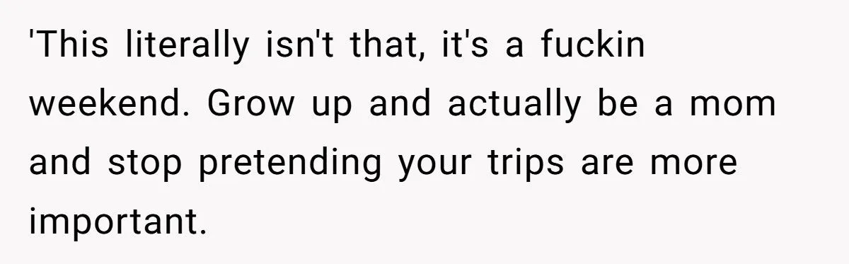 A Mother Keeps Her Weekends Child-Free, Leaving Her Kids’ Wishes Ignored and Family Appalled Generated by Aubtu.biz