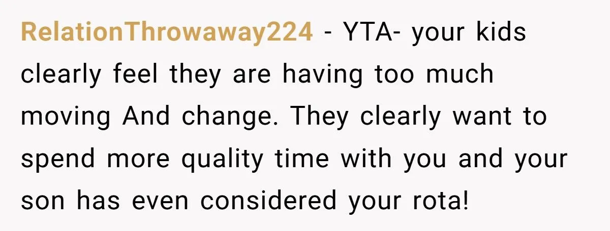 A Mother Keeps Her Weekends Child-Free, Leaving Her Kids’ Wishes Ignored and Family Appalled Generated by Aubtu.biz