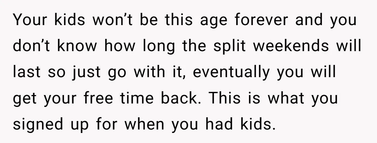 A Mother Keeps Her Weekends Child-Free, Leaving Her Kids’ Wishes Ignored and Family Appalled Generated by Aubtu.biz