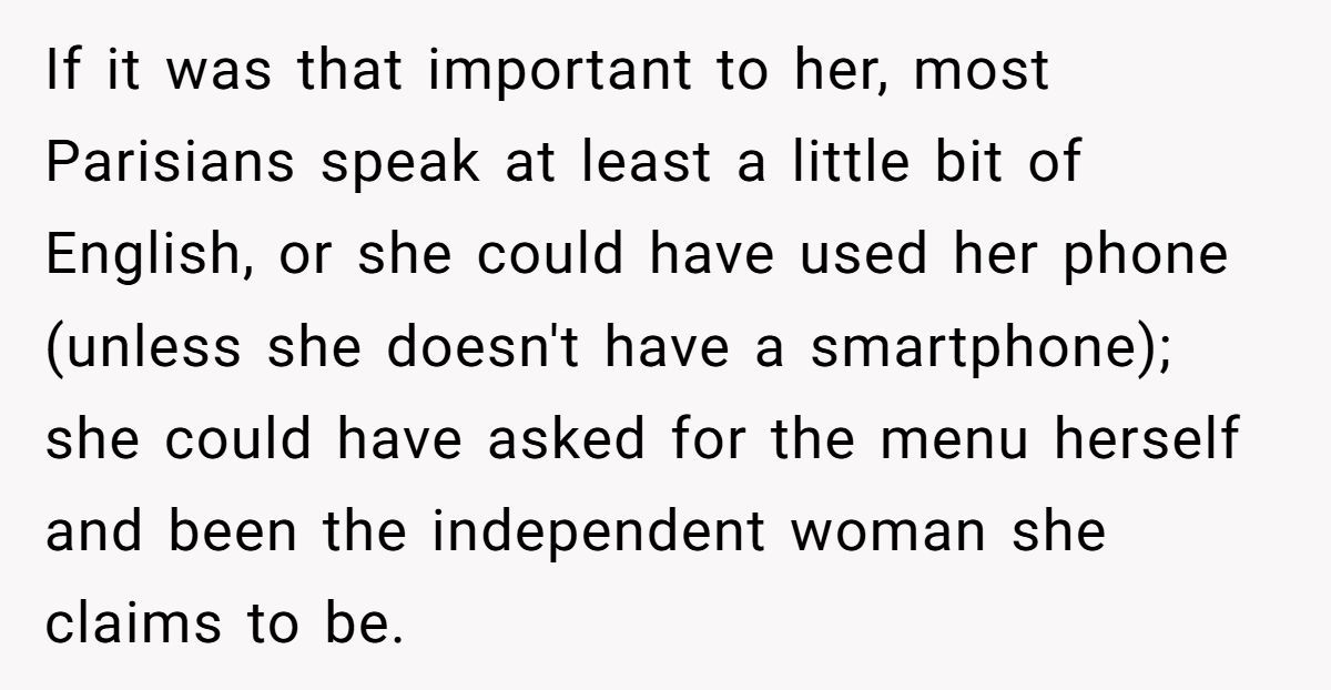 Menu Misstep: Redditor Faces Girlfriend’s Fury Over French Restaurant Tradition Generated by Aubtu.biz