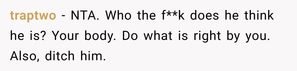 Her Health vs. His Ego: She Chose a Bast Reduction Over Her Boyfriend Generated by Aubtu.biz