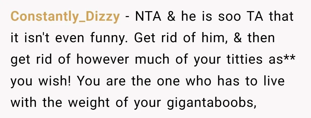 Her Health vs. His Ego: She Chose a Bast Reduction Over Her Boyfriend Generated by Aubtu.biz