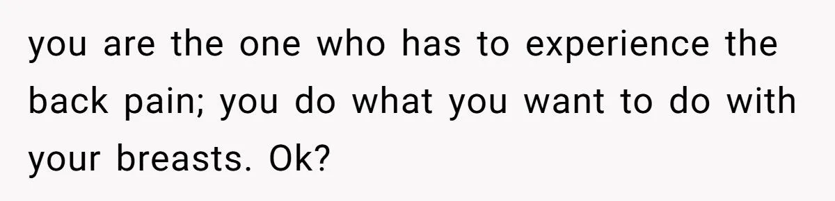 Her Health vs. His Ego: She Chose a Bast Reduction Over Her Boyfriend Generated by Aubtu.biz