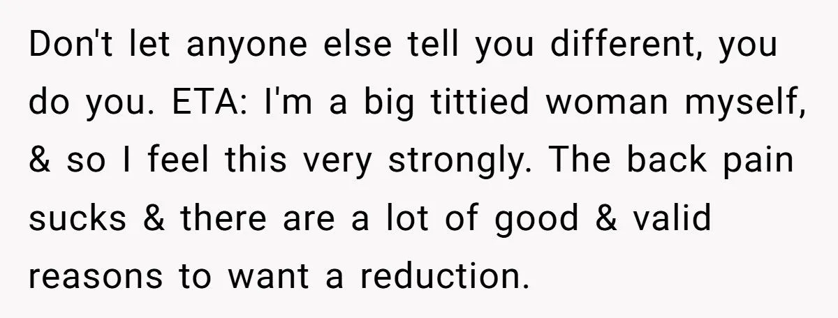 Her Health vs. His Ego: She Chose a Bast Reduction Over Her Boyfriend Generated by Aubtu.biz