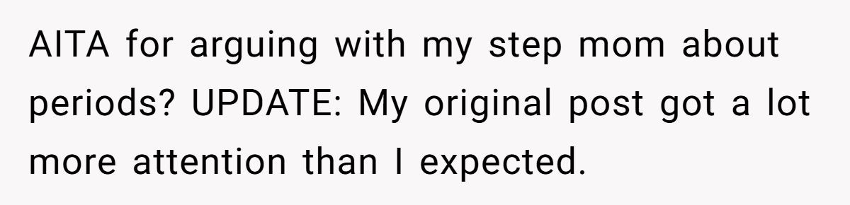 A Teen’s Epic Stand: Defending His Sister’s Period Pain Against a Stepmom’s Shade! Generated by Aubtu.biz