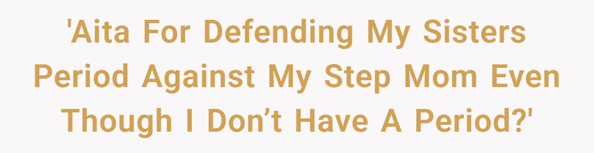 A Teen’s Epic Stand: Defending His Sister’s Period Pain Against a Stepmom’s Shade! Generated by Aubtu.biz