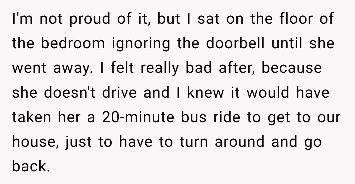 She Didn’t Answer the Door When MIL Came Without Calling - Family Drama Ensues Generated by Aubtu.biz