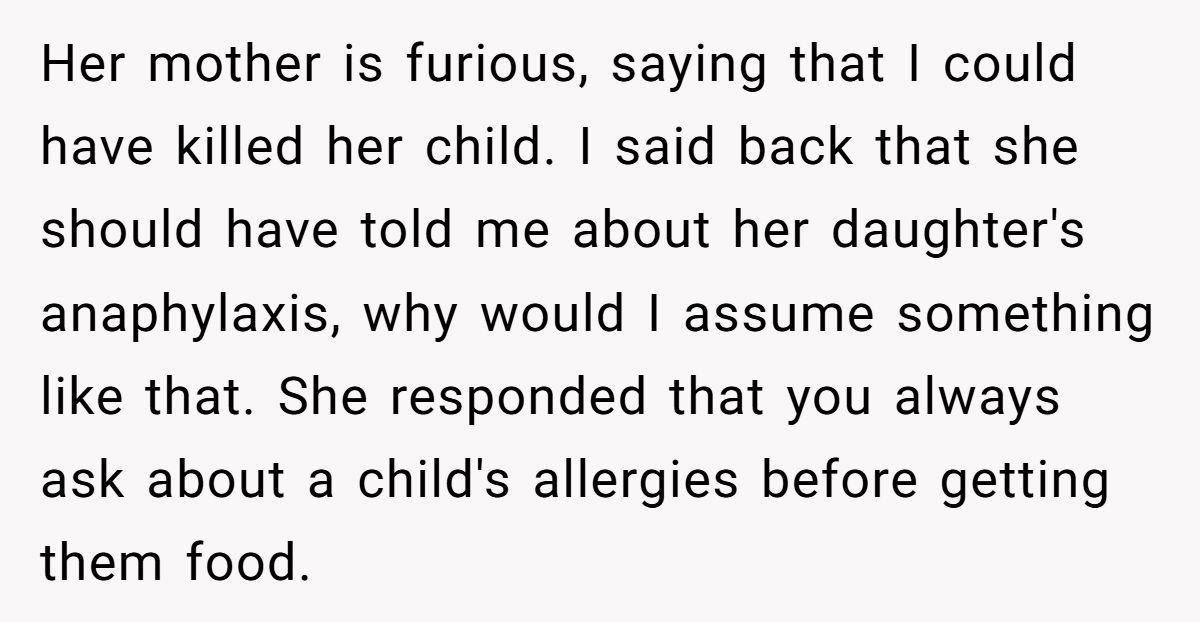 Man Saves Child From Allergic Reaction - But Mom Accuses Him of Causing It Generated by Aubtu.biz
