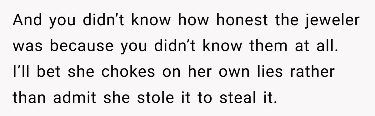 Woman Told Her Future MIL That Her Engagement Ring Was Cursed After She Stole It Generated by Aubtu.biz