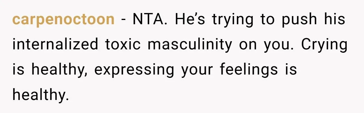 This Teen Refused to Speak to His Dad After Being Told “Real Men Don’t Cry”