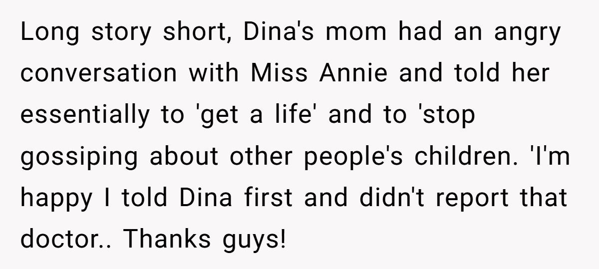 A Healthcare Worker Suspected a Doctor of Gossiping About a Patient’s Private Life and Questioned If Reporting Was the Right Move