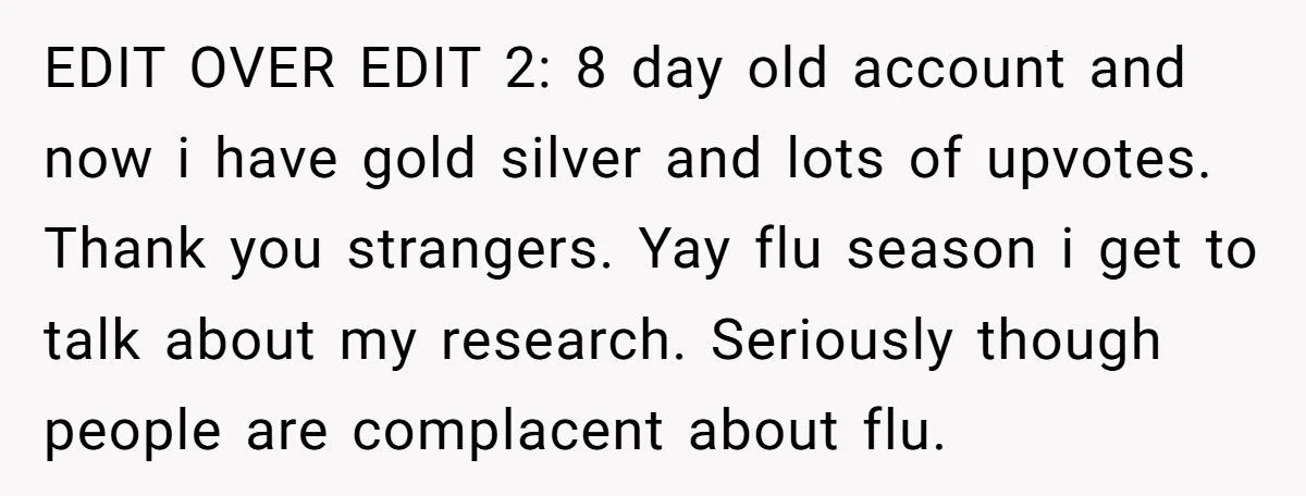 He Refused to Get a Flu Shot Before Meeting His Girlfriend’s Friends - She Called Him Selfish