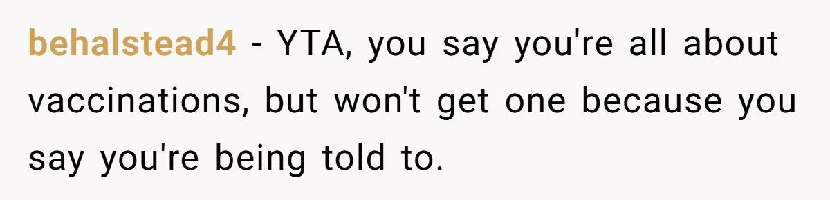 He Refused to Get a Flu Shot Before Meeting His Girlfriend’s Friends - She Called Him Selfish