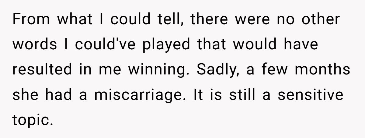 He Played “Miscarry” in Scrabble to Win Against His Wife—Right After Her Miscarriage, and Now She Won’t Speak to Him Generated by Aubtu.biz