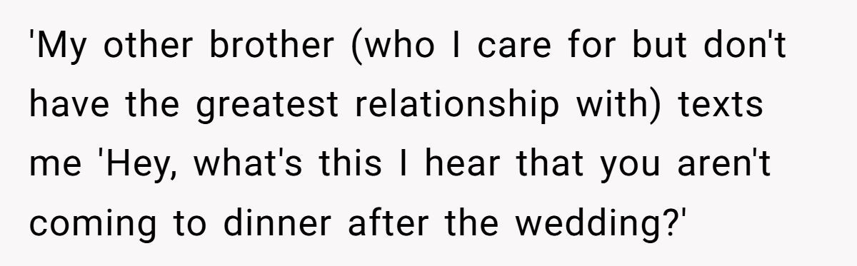 Man Left His Family Furious After Choosing His Wife Over Sandwiches on His Wedding Night