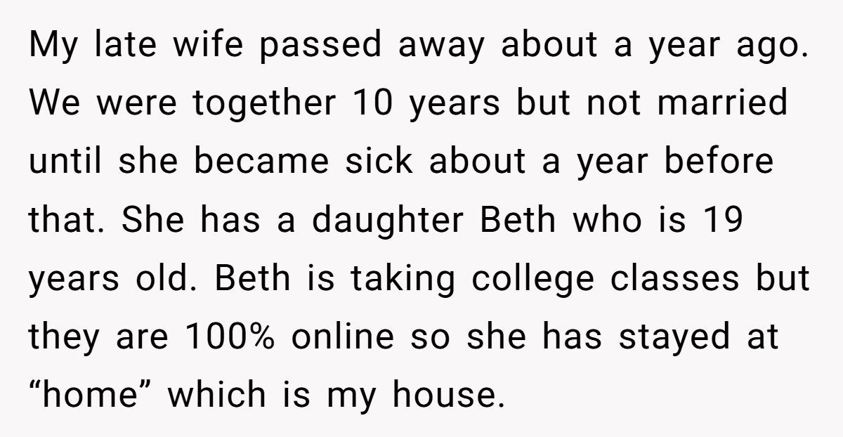 Man Asks Stepdaughter to Move Out So He Can Date Again - Too Soon or Totally Fair? Generated by Aubtu.biz