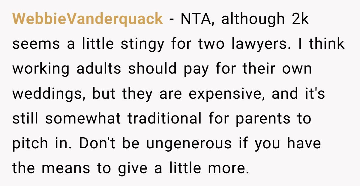 Bride-to-Be Furious After Parents Won’t Match Sister’s Wedding Budget Generated by Aubtu.biz