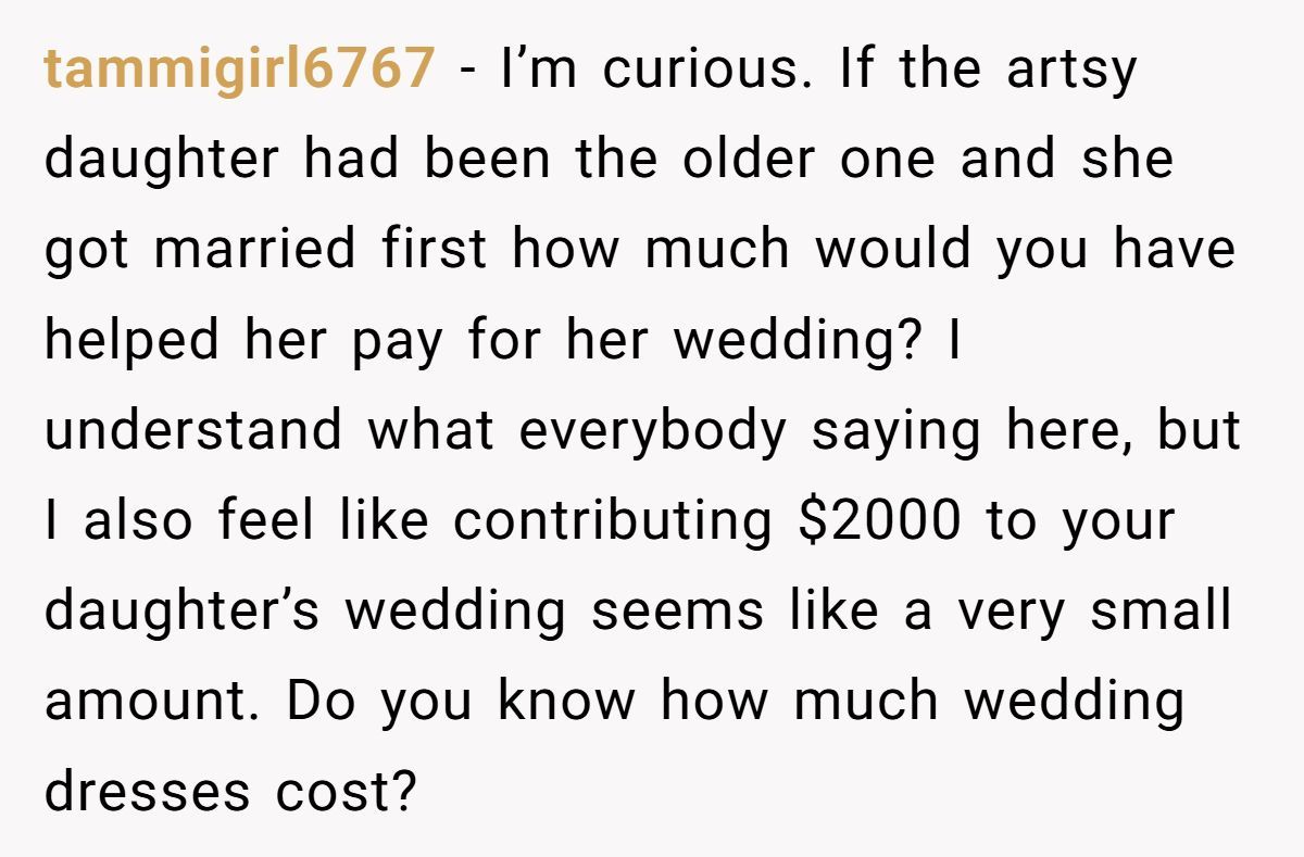Bride-to-Be Furious After Parents Won’t Match Sister’s Wedding Budget Generated by Aubtu.biz