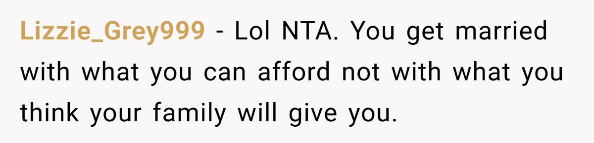 Bride-to-Be Furious After Parents Won’t Match Sister’s Wedding Budget Generated by Aubtu.biz